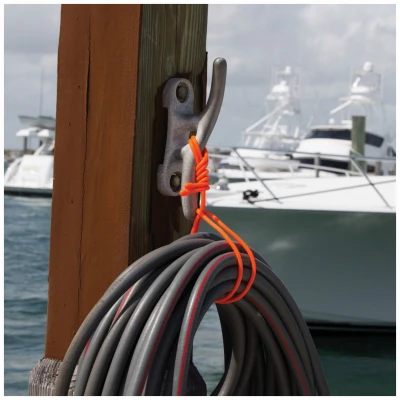 Gear Tie Reusable Rubber Twist Tie, Bright Orange, 32-In., 2-Pk.