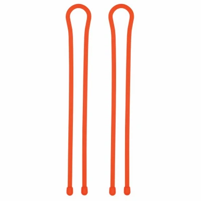 Gear Tie Reusable Rubber Twist Tie, Bright Orange, 24-In., 2-Pk.