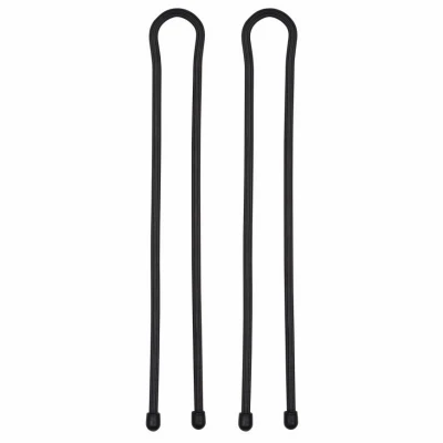 Gear Tie Reusable Rubber Twist Tie, Black, 24-In., 2-Pk.