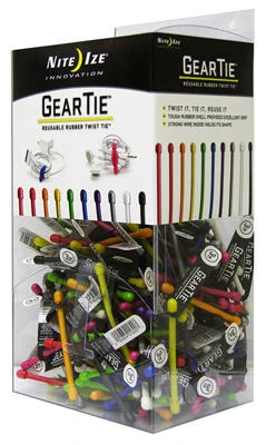 Gear Tie, Bendable Wire Organizer, Assorted Colors, 3-inch