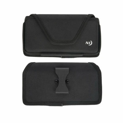 Black Hardshell Rugged Holster Cell Phone Clip Case Holder for Extra Extra Large Phones
