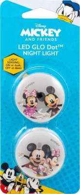 Minnie & Mickey Glo Dot Night Light, 2-Pk.