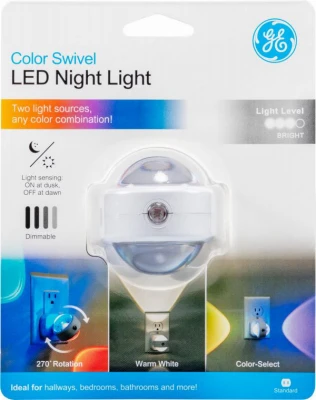 Color-Changing Swivel LED Night Light