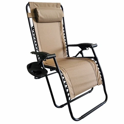 Zero Gravity Chair, Detachable Tray, Mocha Tan