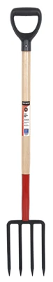 165117600 45 In. D-handle Steel & Wood Digging Fork - Durable Garden Tool