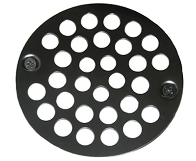 4-inch Chrome Shower Drain Grate With Screws - Model 03-1371