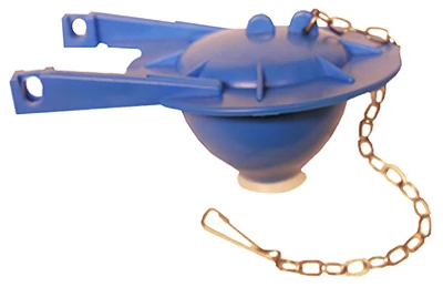Toto-Style Toilet Flapper, Blue, 3 In.