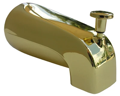 LARSEN Bathtub Diverter Spout, Polished Brass