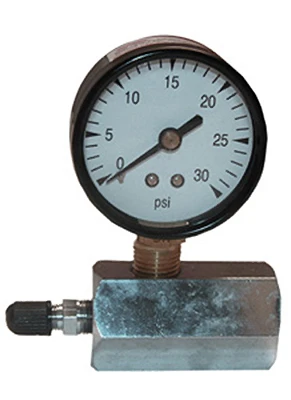 Gas Test Gauge, 0 To 30 Psi, 3/4-inch Iron Pipe Threads