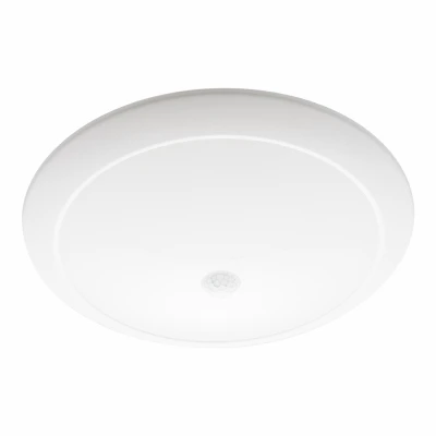 Integrated LED Recessed Soft White Light, Surface Mount, Motion Sensor, White Trim, 1200 Lumens, 9 In.
