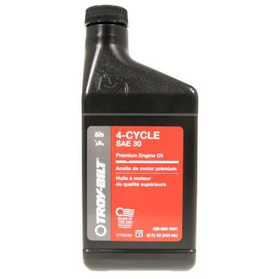 Premium SAE 30 Engine Oil for 4-Cycle Mowers, 15 oz.