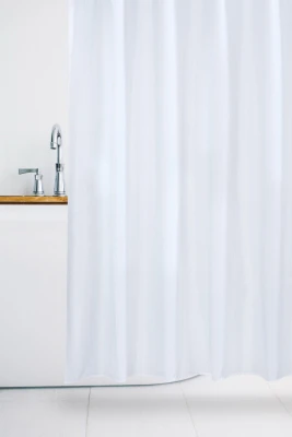 Oasis Heavyweight Eco-friendly Shower Curtain Liner, White, 70 X 72 Inches