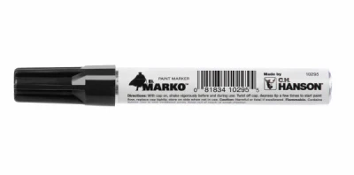 El Marko Permanent Marker, Black