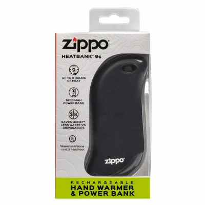 HeatBank 9S Rechargeable Hand Warmer, Black
