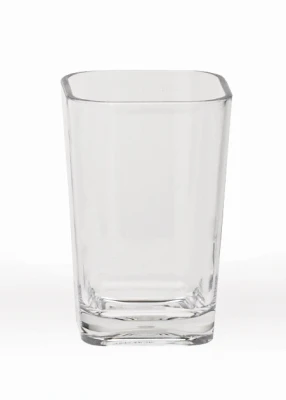 Optiks Bathroom Tumbler, Clear Acrylic