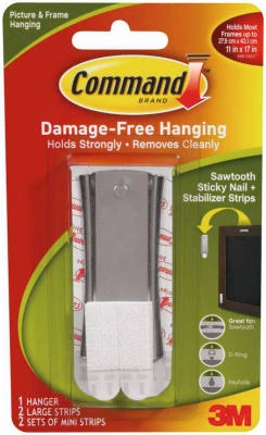 Sticky Nail Sawtooth Metal Picture Hanger