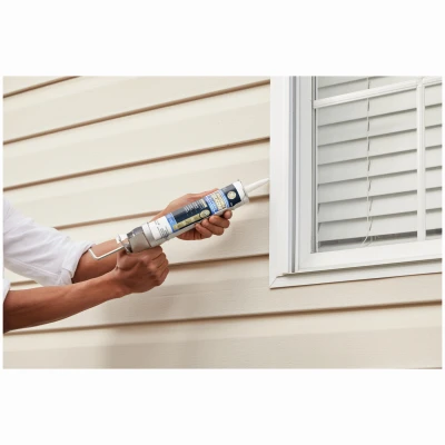 Supreme Silicone Window & Door Sealant, White, 10.1-oz.