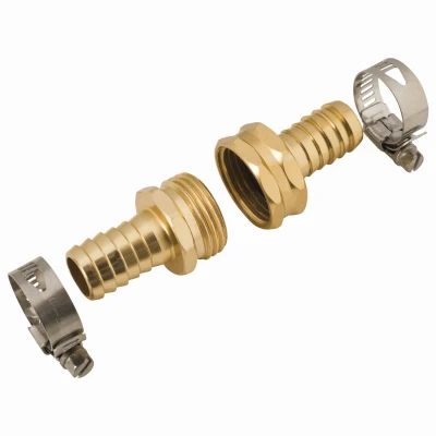 Metal Hose Coupling Set, 3/4 Inch Size, Durable Construction