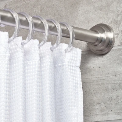 Shower Curtain  C  Hooks, Clear Plastic, 12-Pk.