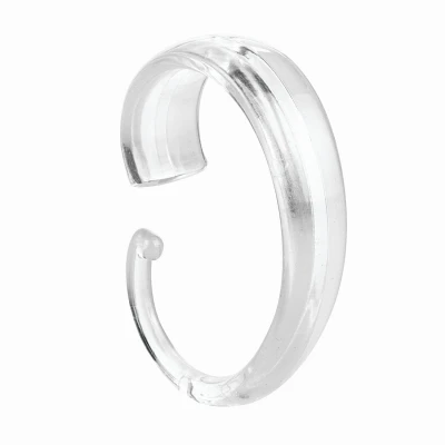 Shower Curtain  C  Hooks, Clear Plastic, 12-Pk.