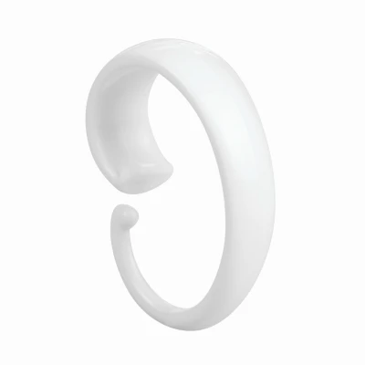 Shower Curtain  C  Hooks, White Plastic, 12-Pk.