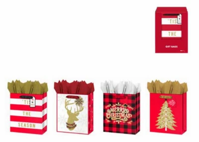Small Christmas Gift Bag, Assorted Designs