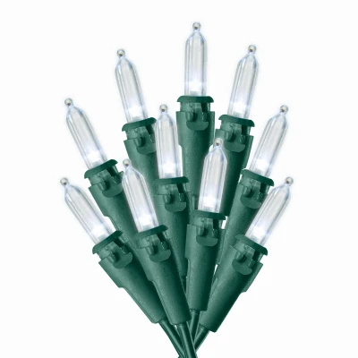 50 Count Clear White Mini Lights For Holiday Decorating