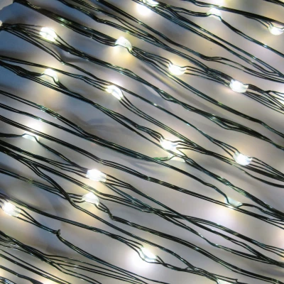 LED Micro Dot Christmas String Lights, Warm White, Timer/Battery Operated, 40-Ct.