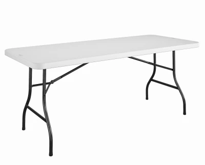 6-Ft. Folding Table, White Resin Top, 30 x 72 In.