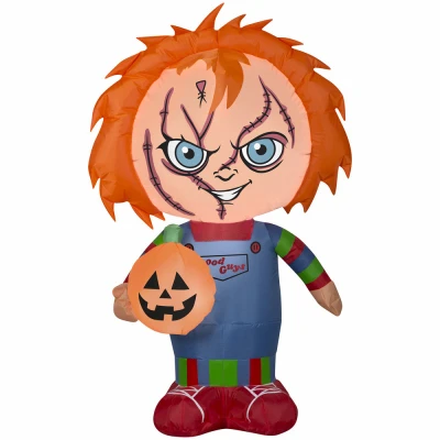 Halloween Inflatable Chucky with Jack-O'-Lantern, 42 In.