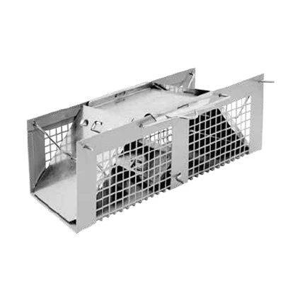 2 Door Live Animal Cage Trap, Small, 3.25 x 10 x 10 In.