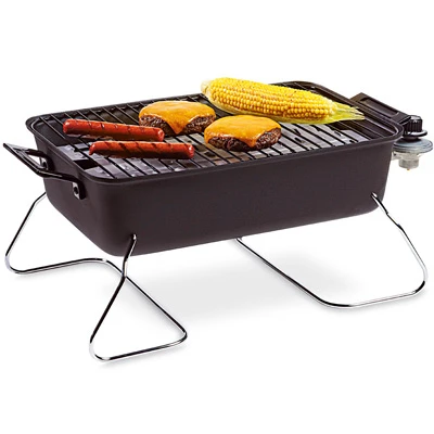 Portable Tabletop Gas Grill with Compact Design for Outdoor Cooking