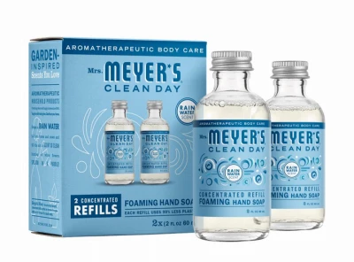 Foaming Hand Soap Concentrated Refills, Rain Water Scent, 2-Pk.