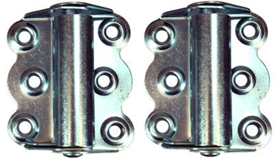 Self-Closing Door Hinges, Zinc, 2-3/4 In., 2-Pack