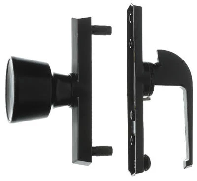 Univ BLK Tul Knob Latch