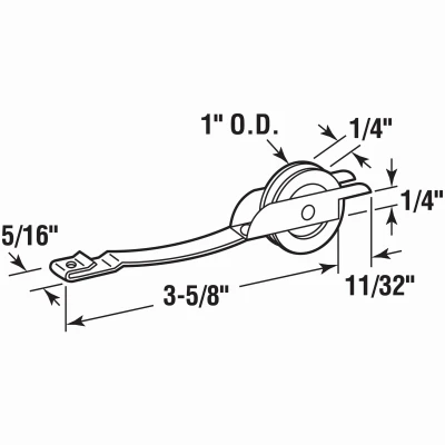 Steel Ball Bearing Screen Door Tension Spring for Columbia Doors, 1 In.