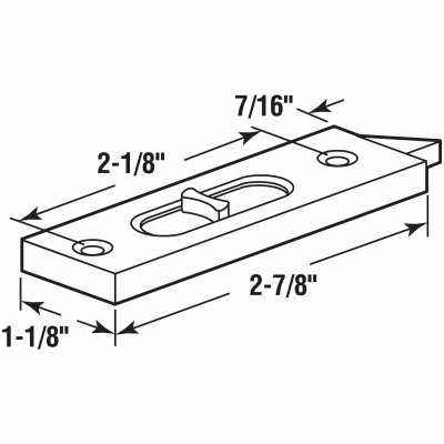 Tilt Latch, White Plastic, 2-Pk.