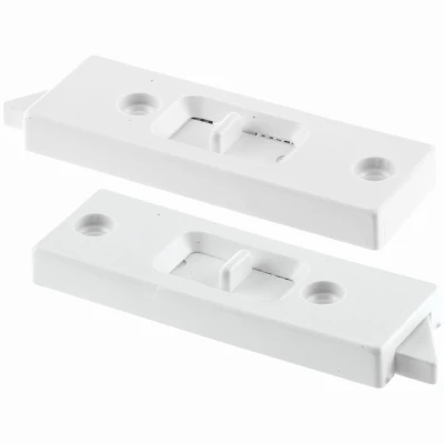 White Vinyl Vertical Hung Sliding Window Lock, 2-Pk.