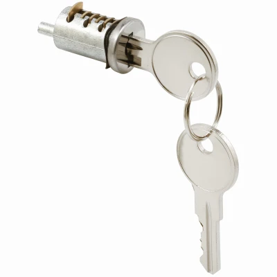 Sliding Diecast Door Cylinder Lock, Wafer Type, 1 In.