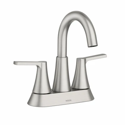 Mika 2-Handle High-Arc Bathroom Faucet, Spot-Resistant Brushed Nickel