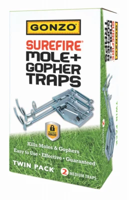Surefire Mole & Gopher Cinch Traps, 2-Pk.