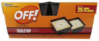 OFF! Citronella Candle Bucket, 2-Pk., 8-oz.