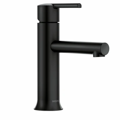 Arlys Single-Handle Low-Profile Bathroom Faucet, Matte Black