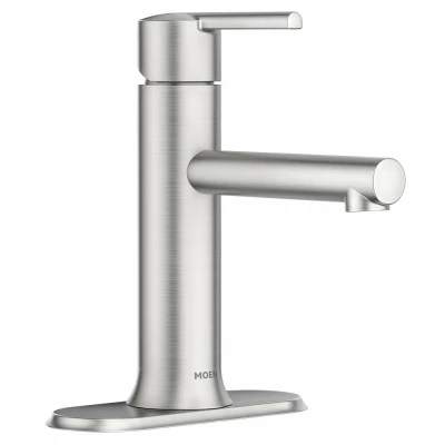 Arlys Single-Handle Low-Profile Bathroom Faucet, Spot-Resistant Brushed Nickel