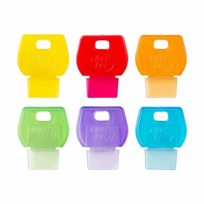 IdentiKey Colored Key Covers, Rubber 6-Pk.