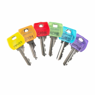IdentiKey Colored Key Covers, Rubber 6-Pk.