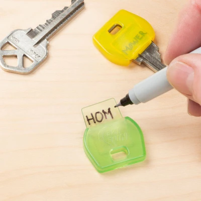 IdentiKey Colored Key Covers, Rubber 6-Pk.