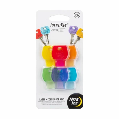 IdentiKey Colored Key Covers, Rubber 6-Pk.