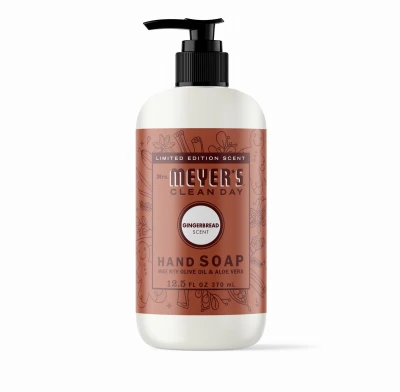 Holiday Liquid Hand Soap with Gingerbread Scent, 12.5 Fluid Ounce Bottle