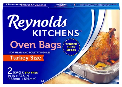 Oven Cooking Bag, Turkey Size, 2-Ct.